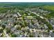Scenic aerial view of the neighborhood showcasing the community pool and playground at 1101 Rush Ct, Celebration, FL 34747