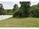 Expansive backyard with lush green grass and mature trees, perfect for outdoor activities and relaxation at 115 Bristol Forest Trl, Sanford, FL 32771