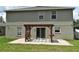 Back of home featuring a pergola with bench, and a sliding glass door onto the backyard at 115 Bristol Forest Trl, Sanford, FL 32771