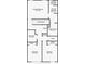 Upstairs floorplan featuring a main bedroom, 2 bedrooms, and 2 bathrooms layout in this house at 11574 Buoy Point Pl, Orlando, FL 32832