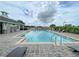 Community pool area with lounge chairs for residents to relax at 1610 Mohegan Blvd, Kissimmee, FL 34744