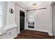 Living room with hardwood floors, interior doors, and stylish interior design at 1625 S Eola Dr, Orlando, FL 32806