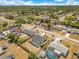 Neighborhood aerial view featuring various single-Gathering homes, many with spacious yards and a clear blue sky at 2397 Albury Ave, Deltona, FL 32738