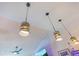 Close up of modern lighting fixtures in an updated kitchen at 2397 Albury Ave, Deltona, FL 32738