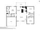 Detailed floor plan highlighting the layout with dimensions of the home's living spaces at 38 Malauka Dr, Ocklawaha, FL 32179