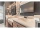 Bathroom featuring dual sinks and an elegant, bright and airy feel at 415 Old Farm Ln, Winter Springs, FL 32708