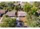 An aerial view of the home showcasing the property lines and surrounding landscape at 4524 King Cole Blvd, Orlando, FL 32811