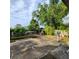 An overgrown yard featuring mature trees, an in-ground pool and concrete patio at 4840 Judy Ann Ct, Orlando, FL 32808
