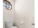 Clean, well-lit powder room with a unique octagonal window at 609 Northbridge Dr, Altamonte Springs, FL 32714