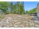 Large backyard featuring ample space, mature trees, and a screened patio, offering a private outdoor retreat at 107 Hilltop Dr, Longwood, FL 32750