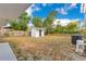 Large backyard with shed, trees and full fencing at 1340 Bakersfield Ave, Deltona, FL 32725