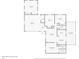 Detailed floor plan showcases the layout of a single Gathering home with dimensions at 1340 Bakersfield Ave, Deltona, FL 32725