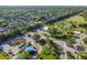 An overhead shot showcases the community park with sports fields, a playground, and lush landscaping at 14003 Sobrado Dr, Orlando, FL 32837