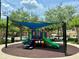A well-equipped community playground with slides, climbing structures, and shade, perfect for Gathering fun at 14479 Tanja King Blvd, Orlando, FL 32828