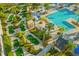 Fun aerial shot of a miniature golf course and swimming pool at 1596 Moon Valley Dr, Davenport, FL 33896