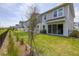 Private backyard with sliding glass doors and a view of neighboring homes at 1915 Terrapin Rd, Ocoee, FL 34761