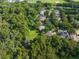 Aerial view of homes with spacious yards surrounded by lush, mature trees at 2827 Park Meadow Dr, Apopka, FL 32703
