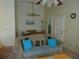 Inviting living room and dining area with neutral tones and a ceiling fan at 3166 S Semoran Blvd # 1007, Orlando, FL 32822