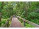 Wooden walkway amidst lush foliage at 4107 Gabriella Ln, Winter Park, FL 32792