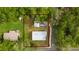 Aerial view of a single-story home with a fenced yard and a sidewalk at 715 Ballard St, Altamonte Springs, FL 32701