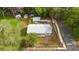 Aerial view of a single-story home with a fenced yard and a sidewalk at 715 Ballard St, Altamonte Springs, FL 32701