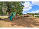 Community playground featuring a colorful slide, playground and picnic pavilion nestled under mature trees at 718 Wildwood Dr, Winter Springs, FL 32708