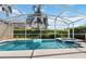 Relaxing screened-in pool and spa area perfect for enjoying the outdoors in privacy at 822 Brunello Dr, Davenport, FL 33897