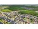 Aesthetic aerial view of a well-planned community surrounded by lush greenery and serene ponds at 8420 Corkfield Ave, Orlando, FL 32832
