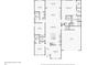 Detailed floor plan showcasing the layout of the home, including the location of the bedrooms, bathrooms, kitchen, and living areas at 8420 Corkfield Ave, Orlando, FL 32832