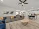 Spacious living area connects to the dining area and kitchen, complete with modern finishes and comfortable seating at 8943 Coconut Breeze Dr, Kissimmee, FL 34747