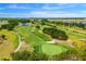 Aerial view of the community golf course at 10160 Mallard Landings Way, Orlando, FL 32832