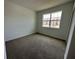 Bright bedroom with plush carpeting and a large window that overlooks the neighborhood at 1141 Lakeshore Breeze Pl, Kissimmee, FL 34747