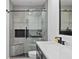 Modern bathroom with a glass-enclosed shower and sleek vanity at 12661 Somerset Oaks St, Orlando, FL 32828