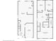 Detailed floor plan showcasing the layout of a two-story home with dimensions for each room at 12661 Somerset Oaks St, Orlando, FL 32828