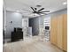 Spacious office featuring a ceiling fan, wood floors, and plenty of natural light at 12661 Somerset Oaks St, Orlando, FL 32828