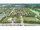 Aerial view highlighting Emerson Park, shady sidewalks and a large community green space at 1286 Tallow Rd, Apopka, FL 32703