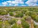 Scenic aerial view of the neighborhood, showcasing lush greenery, mature trees, and surrounding residences at 1371 Lake Dr, Casselberry, FL 32707