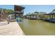 Waterfront views from a private dock at 139 Randle Ave, Oak Hill, FL 32759