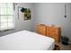 Bedroom with bright natural light and decorative soccer-themed decorations at 1430 Arrowhead Trl, Deltona, FL 32725