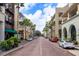 Charming street lined with palm trees and boutique storefronts creating a vibrant and welcoming shopping atmosphere at 1630 Common Way Rd # 203, Orlando, FL 32814