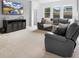 Relaxing living area with comfortable seating and entertainment setup at 17199 Hickory Wind Dr, Clermont, FL 34711