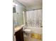 Full bathroom with shower and tub combination and single sink vanity at 17517 Silver Creek Ct, Clermont, FL 34714