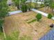 Aerial view of a spacious, fenced backyard featuring ample privacy at 181 Ada Ave, Orange City, FL 32763