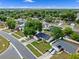 Charming home highlighted by an aerial view featuring a green marker, lush tree cover and neighborhood at 1816 Haperon St, Apopka, FL 32703