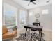 Bright office space with large windows, a zebra rug and modern furniture at 2110 Hillcrest St, Orlando, FL 32803