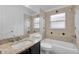 Bathroom featuring a shower and a bathtub at 2643 Alamosa Pl, Lake Mary, FL 32746