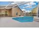 Screened pool surrounded by patio with view of home's exterior at 2643 Alamosa Pl, Lake Mary, FL 32746