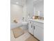 Updated bathroom with tub/shower combo, modern vanity, and neutral tiling at 4636 Fern Pine Dr, Orlando, FL 32808