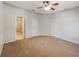 Spacious main bedroom features neutral colors, and a ceiling fan at 5236 Shale Ridge Trl, Orlando, FL 32818