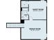 Upstairs floor plan featuring a guest room, bath, bonus room and stairs at 5391 Park Guell St, St Cloud, FL 34771